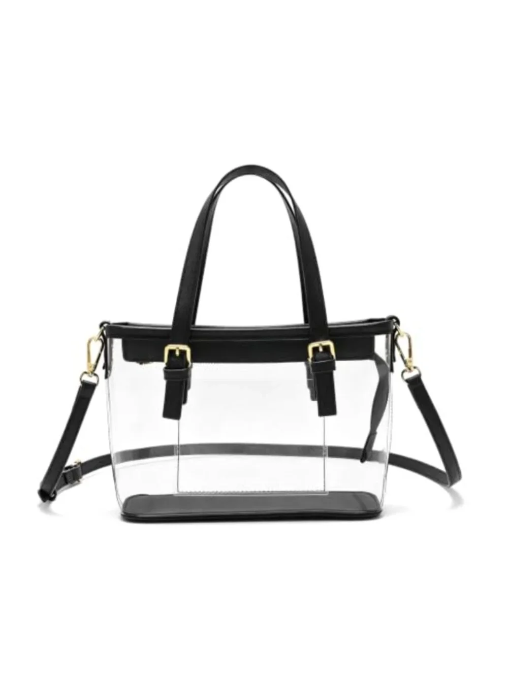 Stadium Approved Clear Crossbody Purse with Detachable Strap